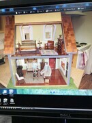 Back of bay window doll house 1:12 scale